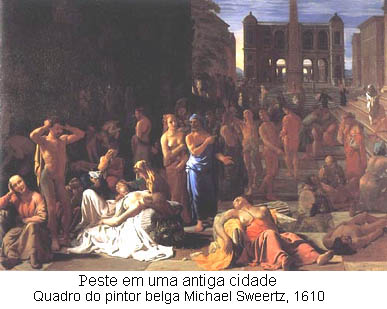 Peste em uma antiga cidade